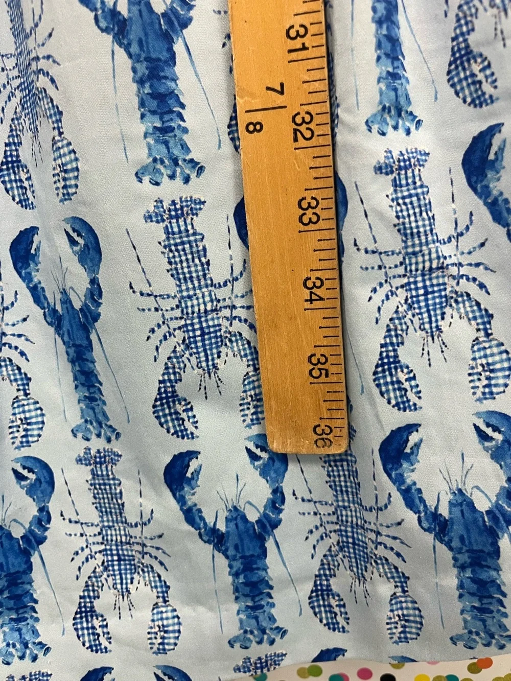Classic Prep Cotton Blend Blue Gingham Lobsters Smocked Hadley Dress Sz. S‎ NWT